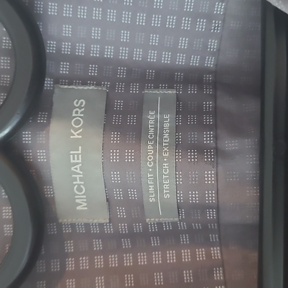 Michael Kors Slim Fit Stretch Shirt Grey XL 34/35 - Picture 3 of 4